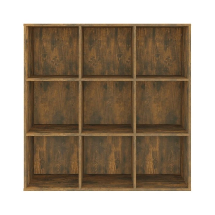 Armoire à livres Chêne fumé 98x30x98 cm