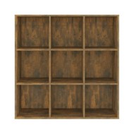 Armoire à livres Chêne fumé 98x30x98 cm