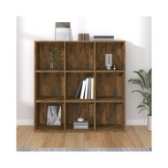 Armoire à livres Chêne fumé 98x30x98 cm