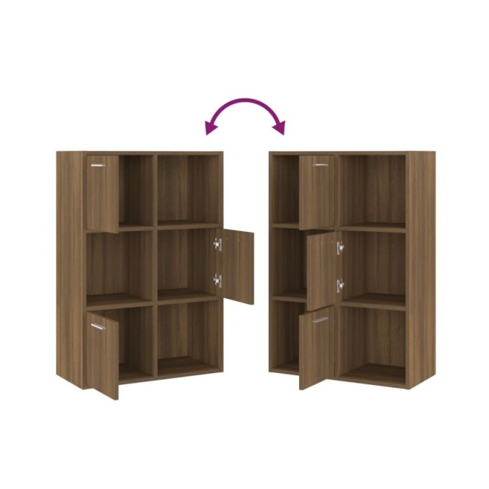 Armoire de rangement Chêne marron 60x29,5x90 cm