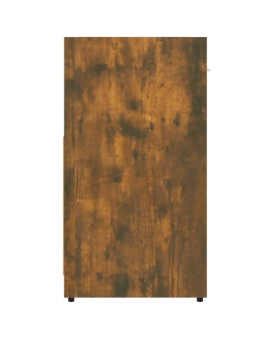 Armoire de bain Chêne fumé 60x33x60 cm Bois d'ingénierie
