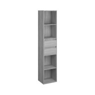Bibliothèque Sonoma gris 36x30x171 cm Bois d'ingénierie