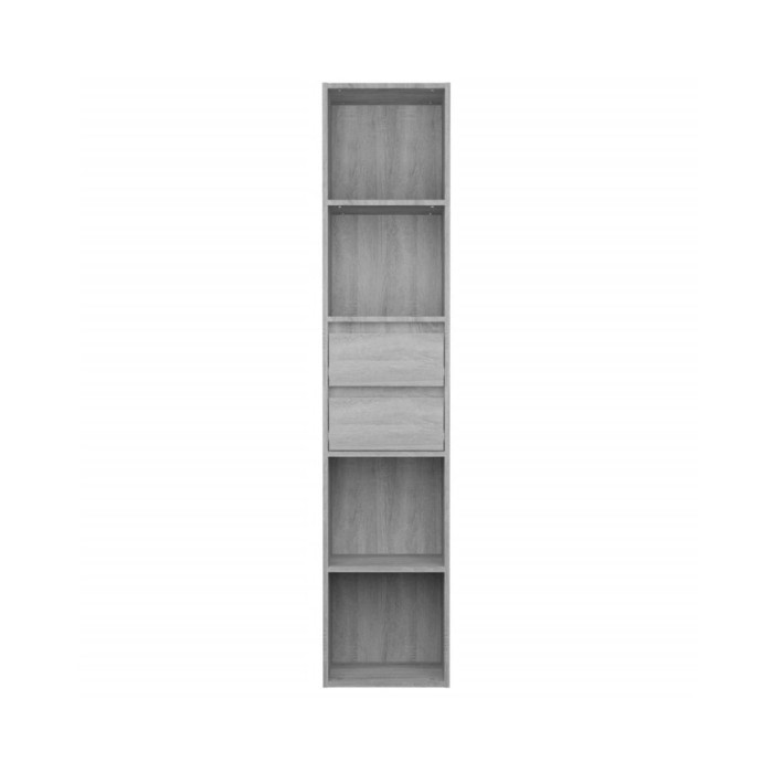 Bibliothèque Sonoma gris 36x30x171 cm Bois d'ingénierie