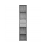 Bibliothèque Sonoma gris 36x30x171 cm Bois d'ingénierie