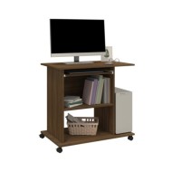 Bureau d'ordinateur Chêne marron 80x50x75 cm Bois d'ingénierie