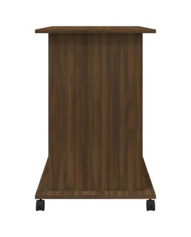 Bureau d'ordinateur Chêne marron 80x50x75 cm Bois d'ingénierie