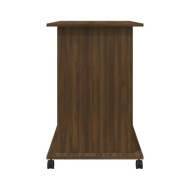 Bureau d'ordinateur Chêne marron 80x50x75 cm Bois d'ingénierie