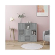 Bibliothèque Sonoma gris 90x30x90 cm Bois d'ingénierie
