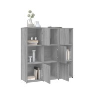 Bibliothèque Sonoma gris 90x30x90 cm Bois d'ingénierie