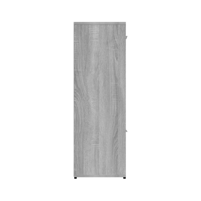 Bibliothèque Sonoma gris 90x30x90 cm Bois d'ingénierie