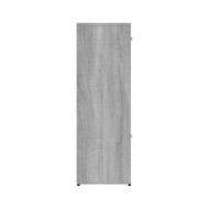 Bibliothèque Sonoma gris 90x30x90 cm Bois d'ingénierie