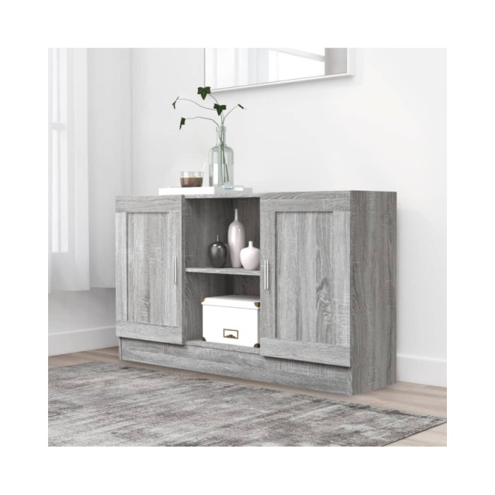 Buffet Sonoma gris 120x30,5x70 cm Bois d'ingénierie
