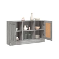 Buffet Sonoma gris 120x30,5x70 cm Bois d'ingénierie