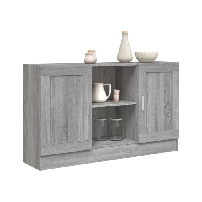 Buffet Sonoma gris 120x30,5x70 cm Bois d'ingénierie