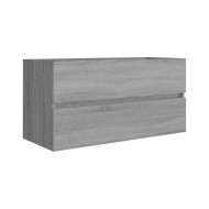 Armoire de lavabo Sonoma gris 90x38,5x45 cm Bois d'ingénierie