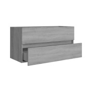 Armoire de lavabo Sonoma gris 90x38,5x45 cm Bois d'ingénierie