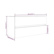 Armoire de lavabo Sonoma gris 90x38,5x45 cm Bois d'ingénierie