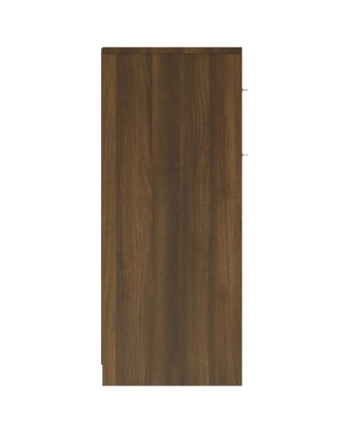 Armoire de bain Chêne marron 60x33x80 cm Bois d'ingénierie