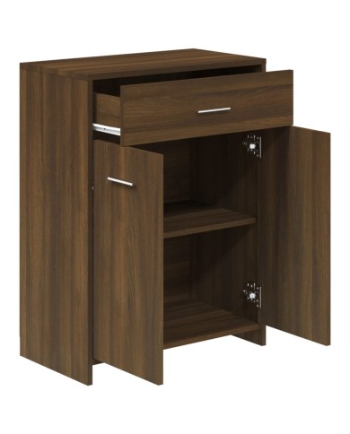 Armoire de bain Chêne marron 60x33x80 cm Bois d'ingénierie