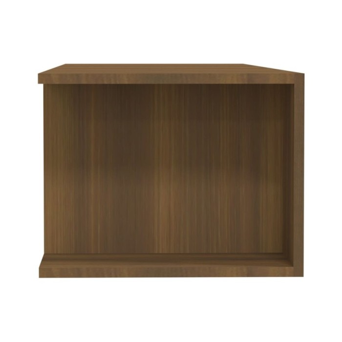 Meuble TV avec lumières LED Chêne marron 135x39x30 cm