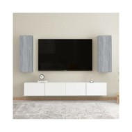 Meubles TV 2 pcs Sonoma gris 30,5x30x90 cm Bois d'ingénierie