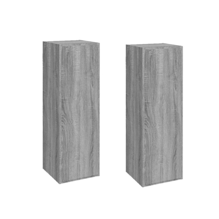 Meubles TV 2 pcs Sonoma gris 30,5x30x90 cm Bois d'ingénierie