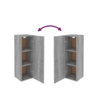 Meubles TV 2 pcs Sonoma gris 30,5x30x90 cm Bois d'ingénierie