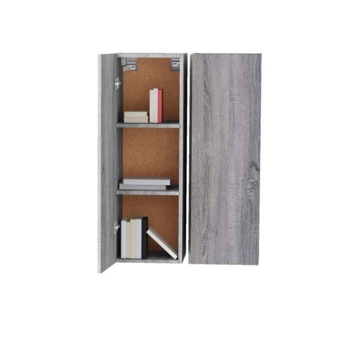 Meubles TV 2 pcs Sonoma gris 30,5x30x90 cm Bois d'ingénierie