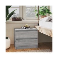 Tables de chevet 2 pcs Sonoma gris 50x39x43,5cm Bois ingénierie