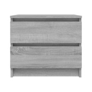 Tables de chevet 2 pcs Sonoma gris 50x39x43,5cm Bois ingénierie