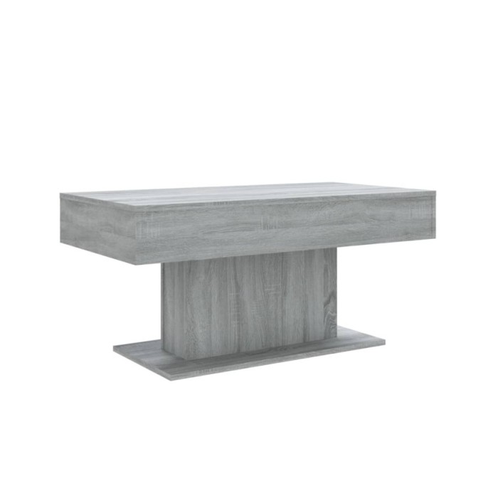 Table basse Sonoma gris 96x50x45 cm Bois d'ingénierie