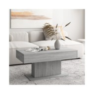 Table basse Sonoma gris 96x50x45 cm Bois d'ingénierie