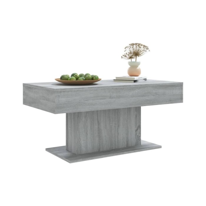 Table basse Sonoma gris 96x50x45 cm Bois d'ingénierie