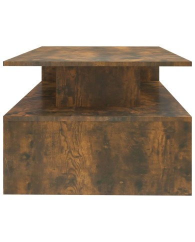 Table basse Chêne fumé 90x60x42,5 cm Bois d'ingénierie
