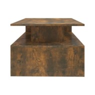 Table basse Chêne fumé 90x60x42,5 cm Bois d'ingénierie