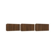 Meubles TV suspendus Chêne marron 3 pcs 60x30x30 cm Bois