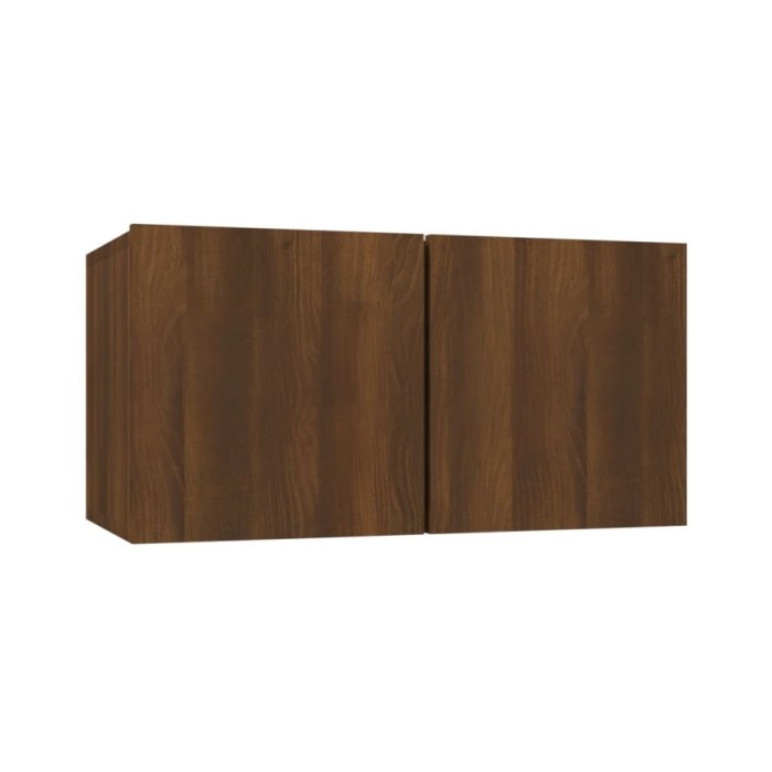 Meubles TV suspendus Chêne marron 3 pcs 60x30x30 cm Bois