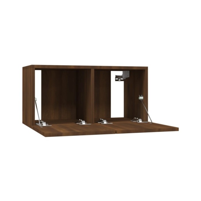 Meubles TV suspendus Chêne marron 3 pcs 60x30x30 cm Bois