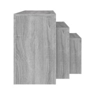 Tables basses gigognes 3 pcs Sonoma gris Bois d'ingénierie