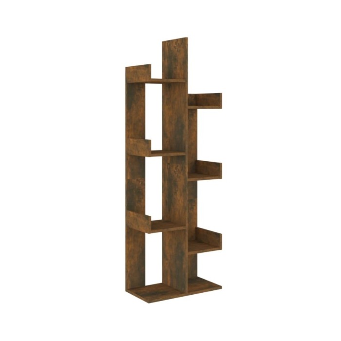 Bibliothèque 48x25,5x140 cm Chêne fumé Bois d'ingénierie