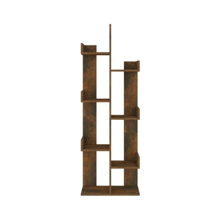 Bibliothèque 48x25,5x140 cm Chêne fumé Bois d'ingénierie