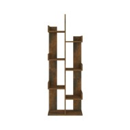 Bibliothèque 48x25,5x140 cm Chêne fumé Bois d'ingénierie