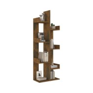 Bibliothèque 48x25,5x140 cm Chêne fumé Bois d'ingénierie