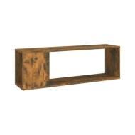 Meuble TV Chêne fumé 100x24x32 cm Bois d'ingénierie