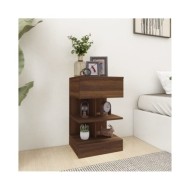Table de chevet Chêne marron 40x35x65 cm Bois d'ingénierie