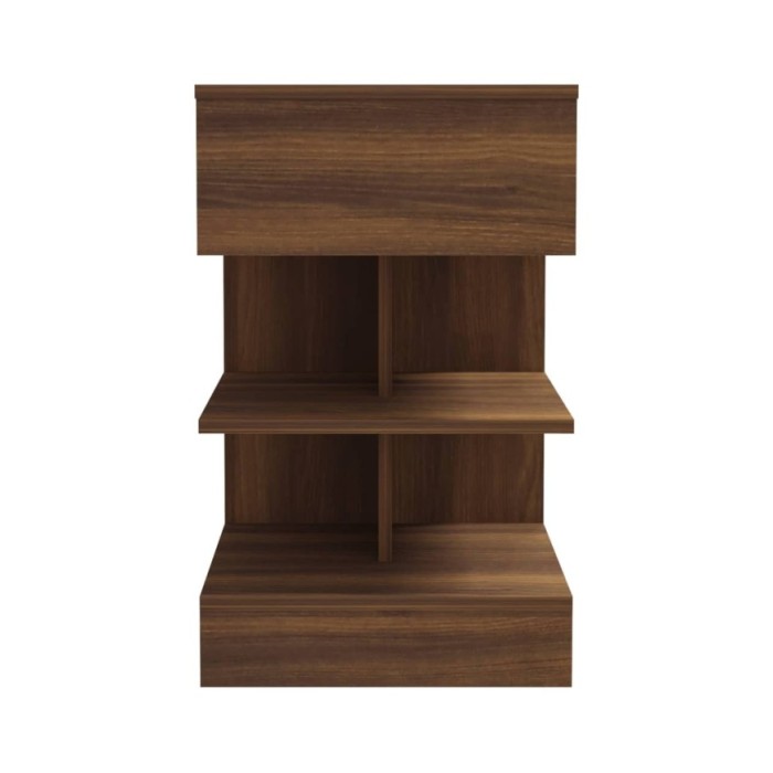 Table de chevet Chêne marron 40x35x65 cm Bois d'ingénierie