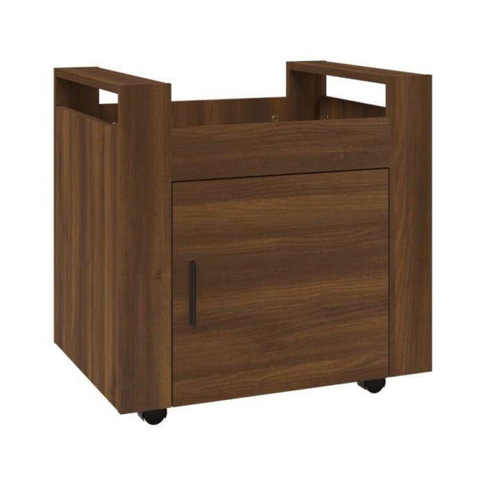 Chariot de bureau Chêne marron 60x45x60 cm Bois d'ingénierie