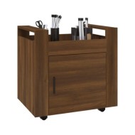 Chariot de bureau Chêne marron 60x45x60 cm Bois d'ingénierie