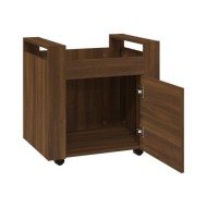 Chariot de bureau Chêne marron 60x45x60 cm Bois d'ingénierie