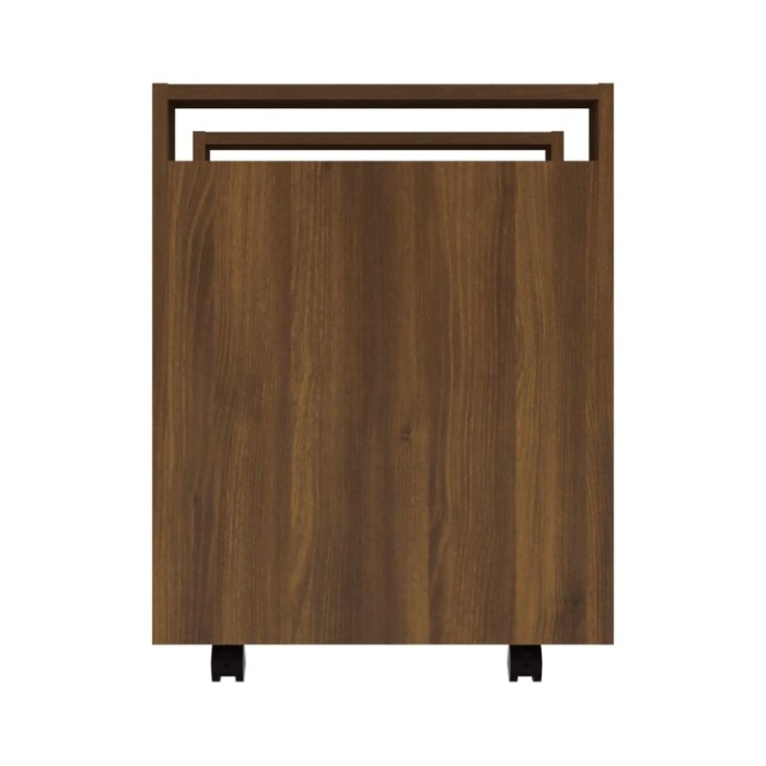 Chariot de bureau Chêne marron 60x45x60 cm Bois d'ingénierie